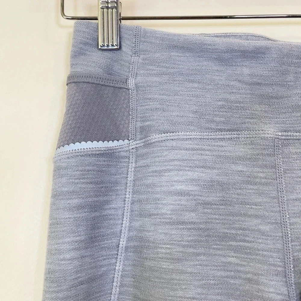 LULULEMON | RIDE ON CROP REFLECTIVE GREY SLUB  DENIM - Picture 5 of 14